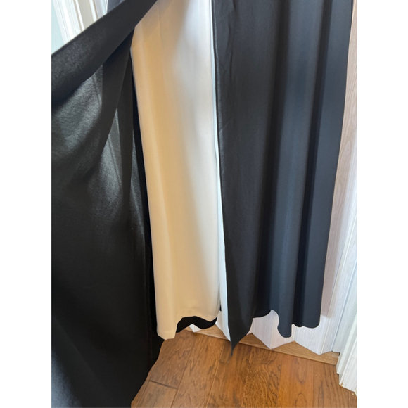 NWOT Adrianna Papell Sleeveless Stretch Crepe Jumpsuit Chiffon Overlay SZ 18W - Picture 7 of 9